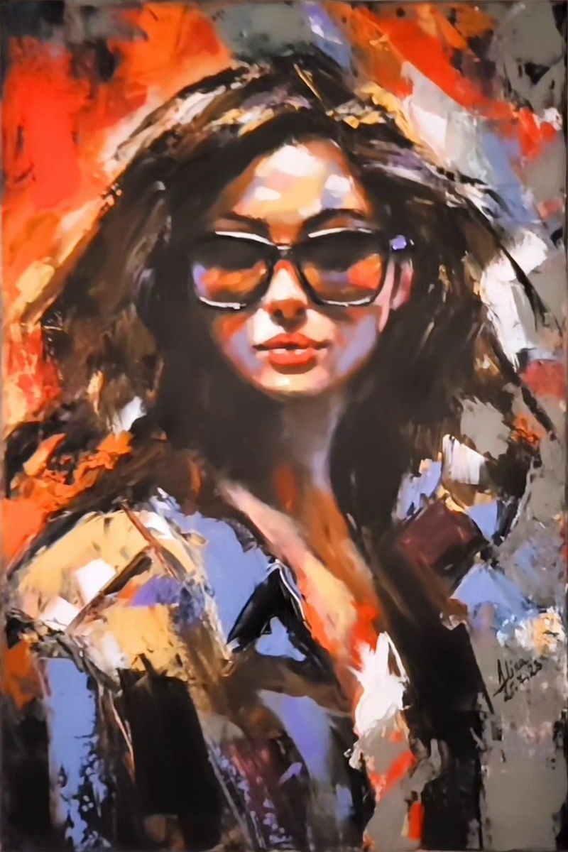 ArteDiAlina.com painting: I'm not blind